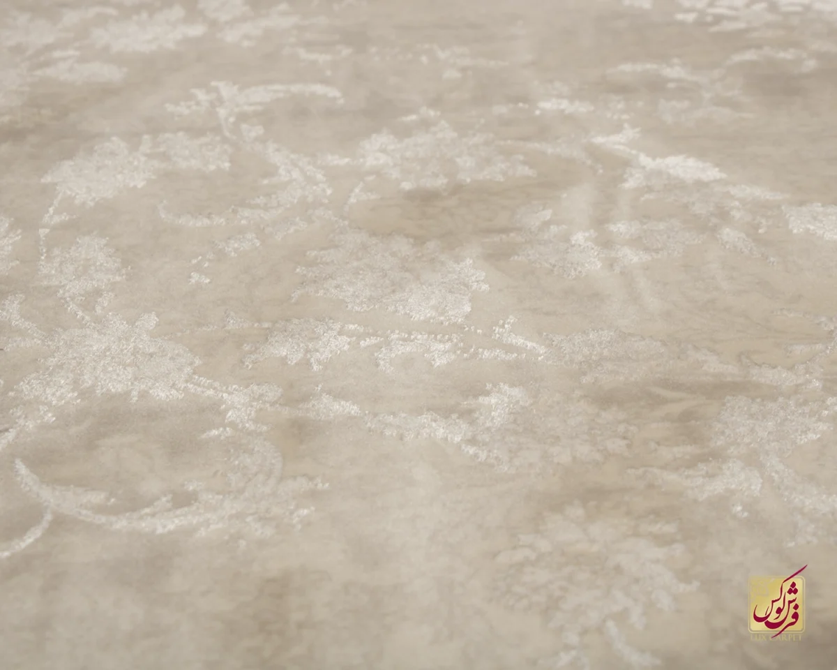 فرش وینتیج 3009 نسکافه‌ای صدفی