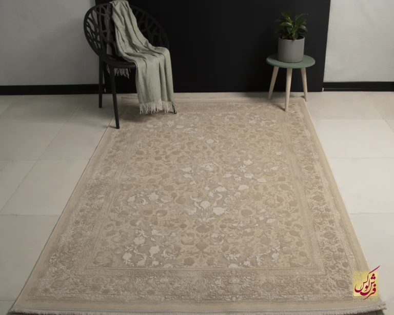 فرش وینتیج 3015 نسکافه‌ای کرم