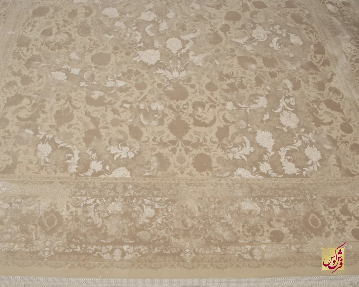 فرش وینتیج 3015 نسکافه‌ای کرم