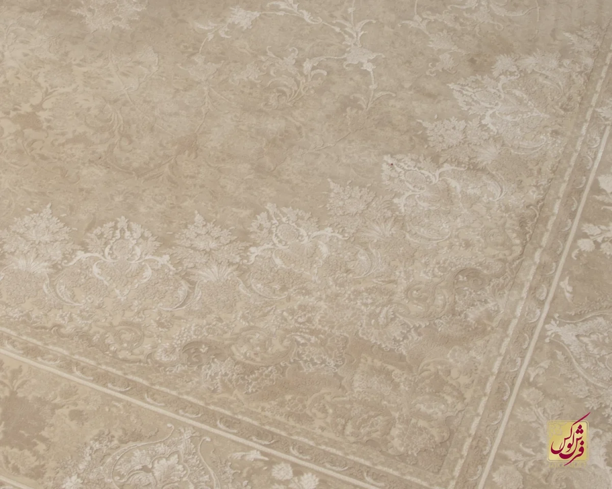 فرش وینتیج 3033 نسکافه‌ای کرم