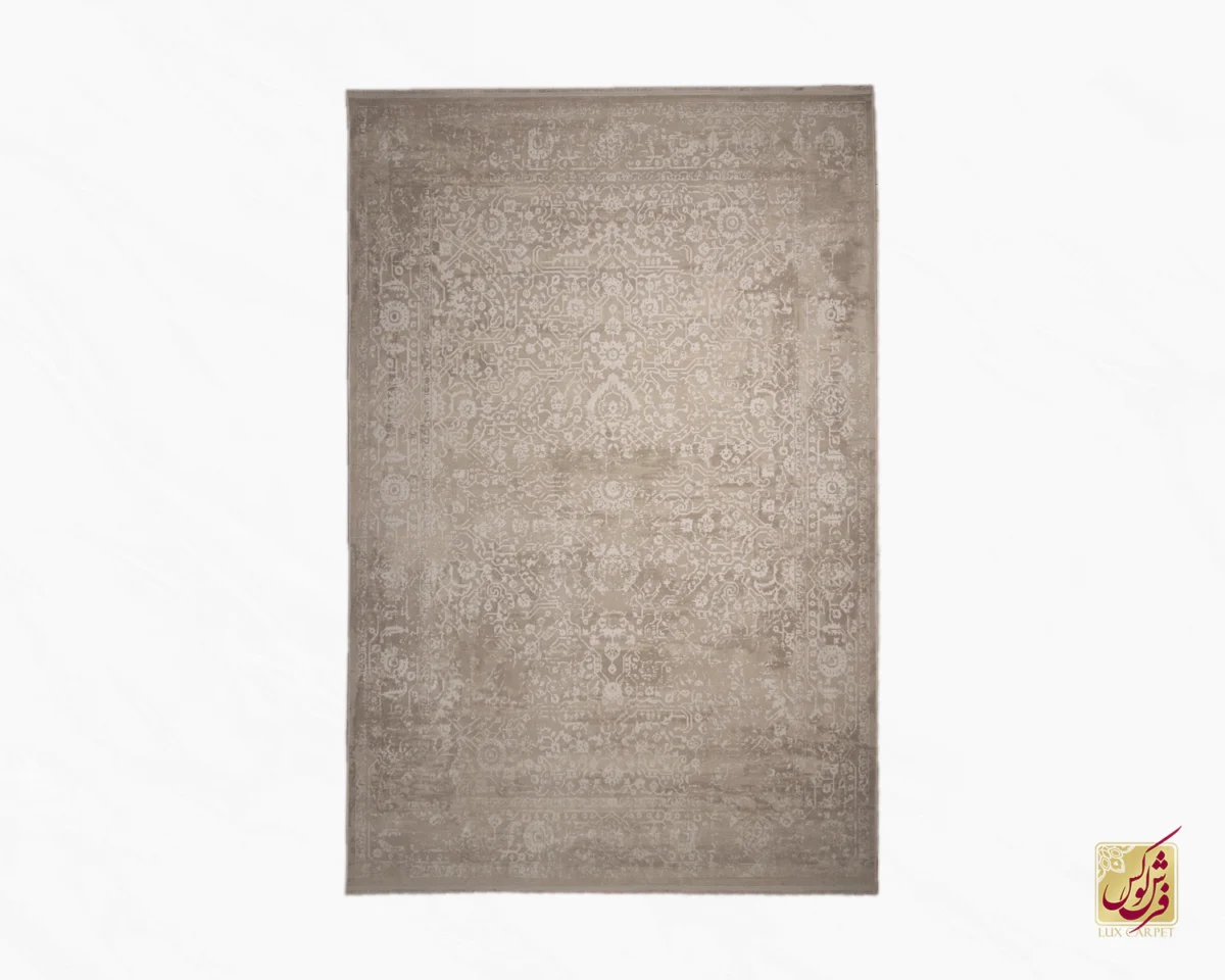 3048-0 فرش وینتیج 3048 نسکافهای کرم