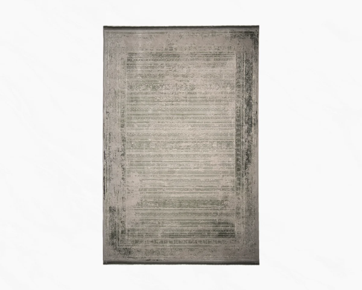 468-0 فرش وینتیج 468 فیلی سبز