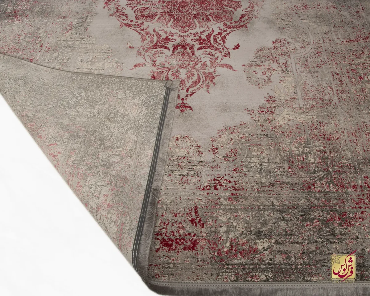 فرش وینتیج 49931 فیلی قرمز