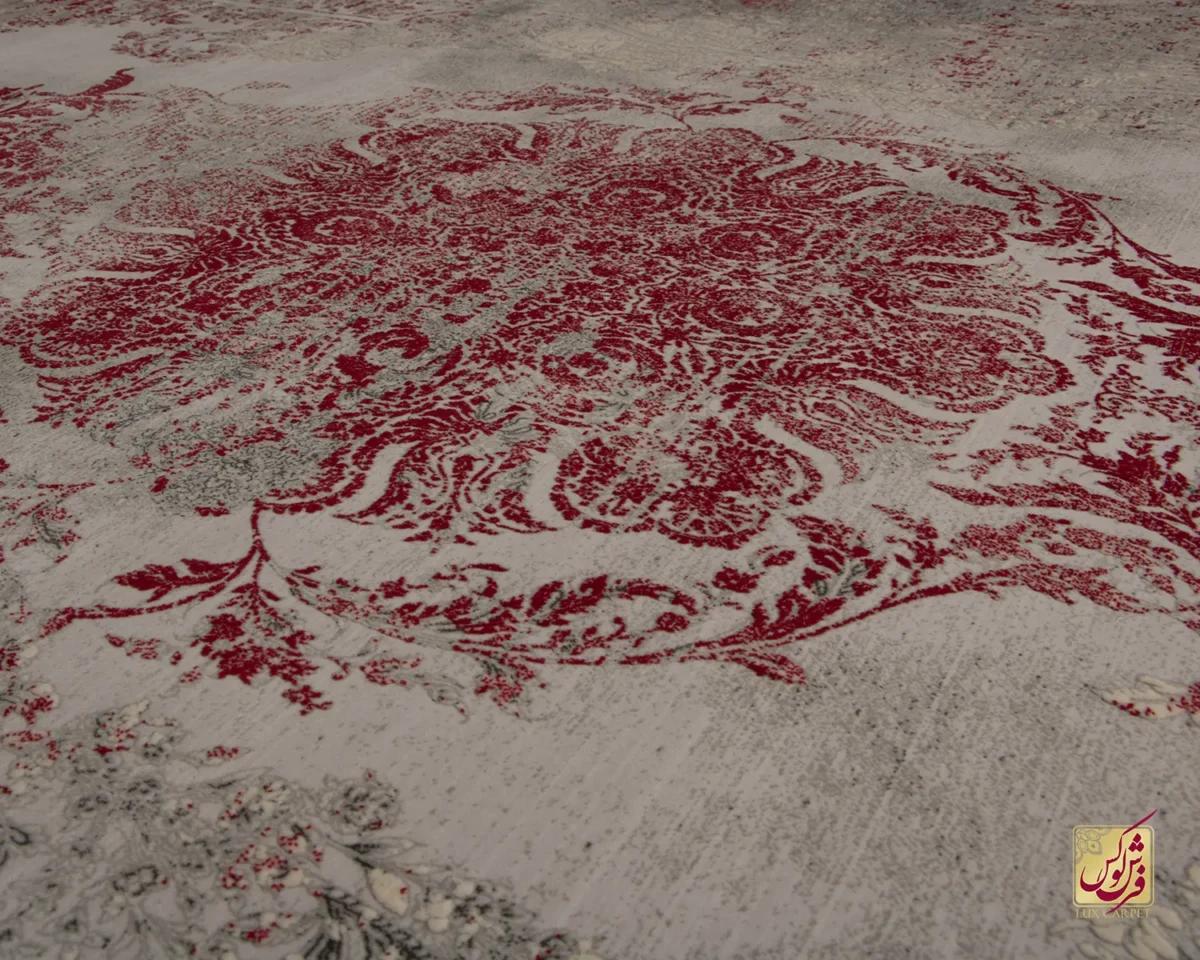 فرش وینتیج 49931 فیلی قرمز