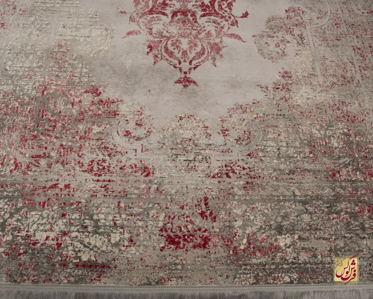 فرش وینتیج 49931 فیلی قرمز