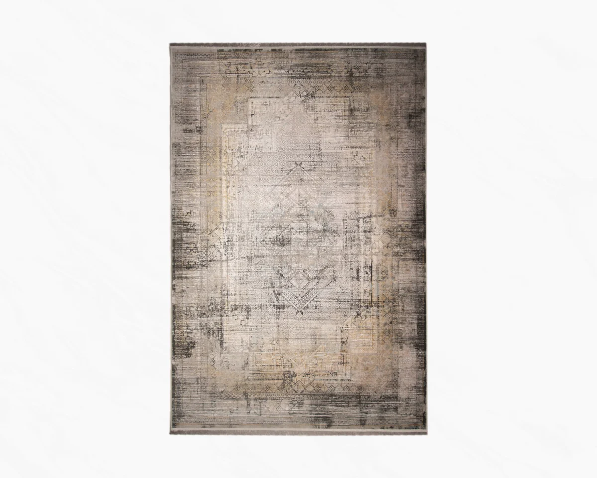 فرش وینتیج 536 طوسی آجری