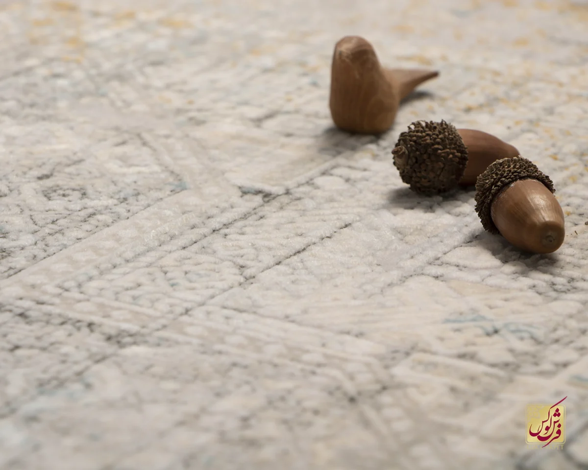 فرش وینتیج 536 طوسی آجری