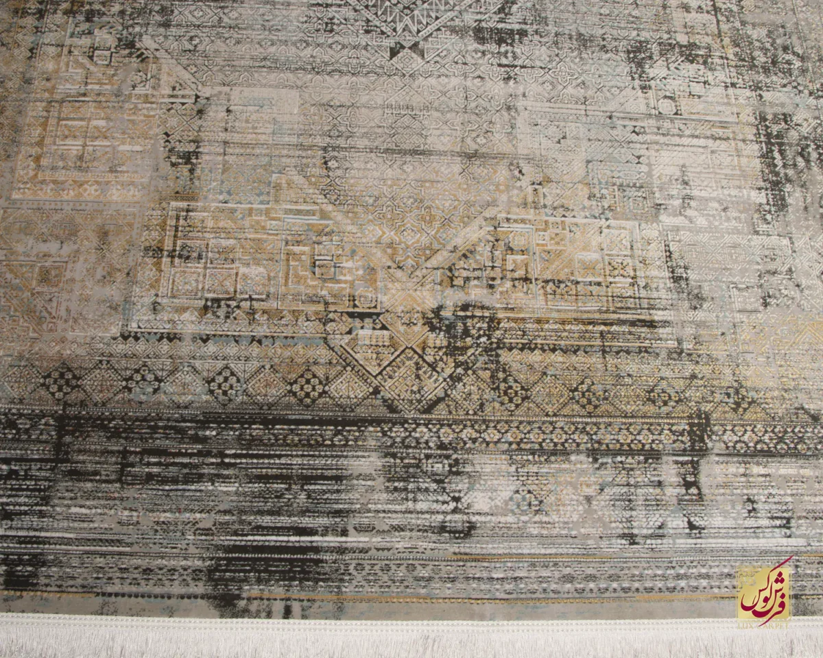 فرش وینتیج 536 طوسی آجری