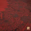فرش ابریشم ماشینی 702440 قرمز زغالی