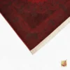 فرش ابریشم ماشینی 702440 قرمز زغالی