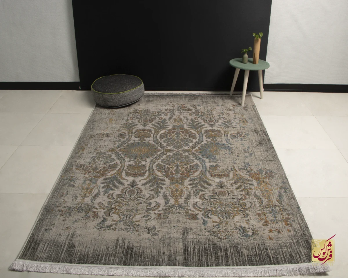 807-10 فرش وینتیج 807 نسکافهای ذغالی