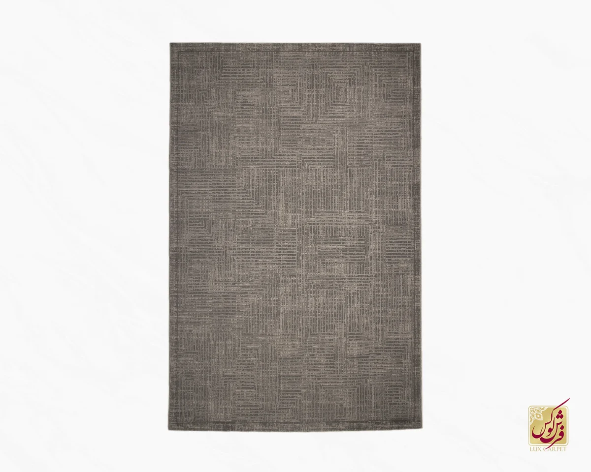 9013-0 فرش مینیمال 9013 طوسی نسکافهای