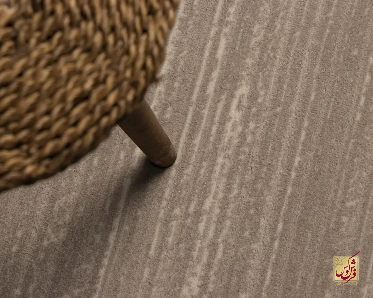 فرش مینیمال 9021 کرم نسکافه‌ای