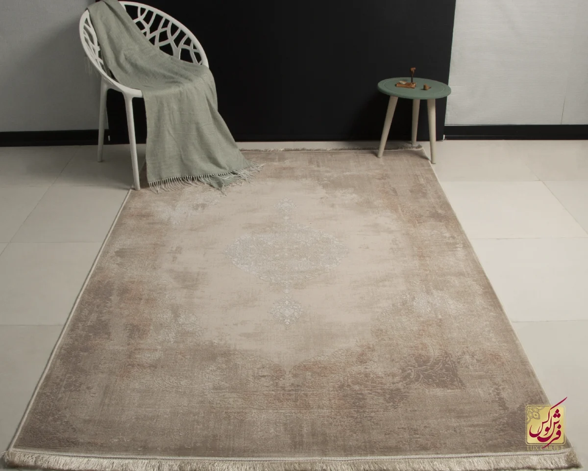 9118-3 فرش وینتیج 9118 نسکافهای صدفی