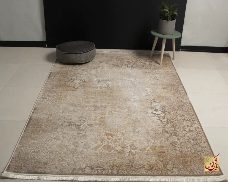فرش وینتیج 9417 نسکافه‌ای بژ
