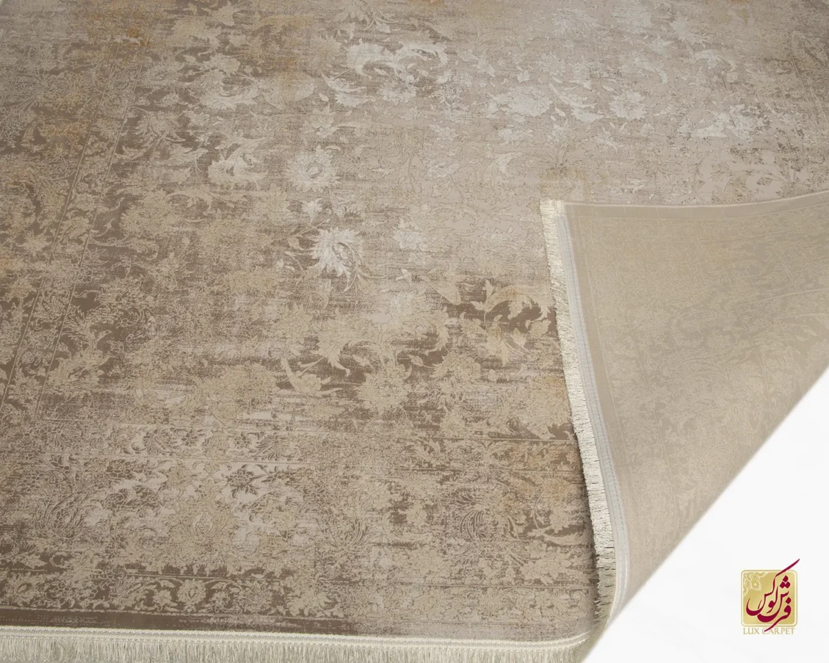 فرش وینتیج 9417 نسکافه‌ای بژ