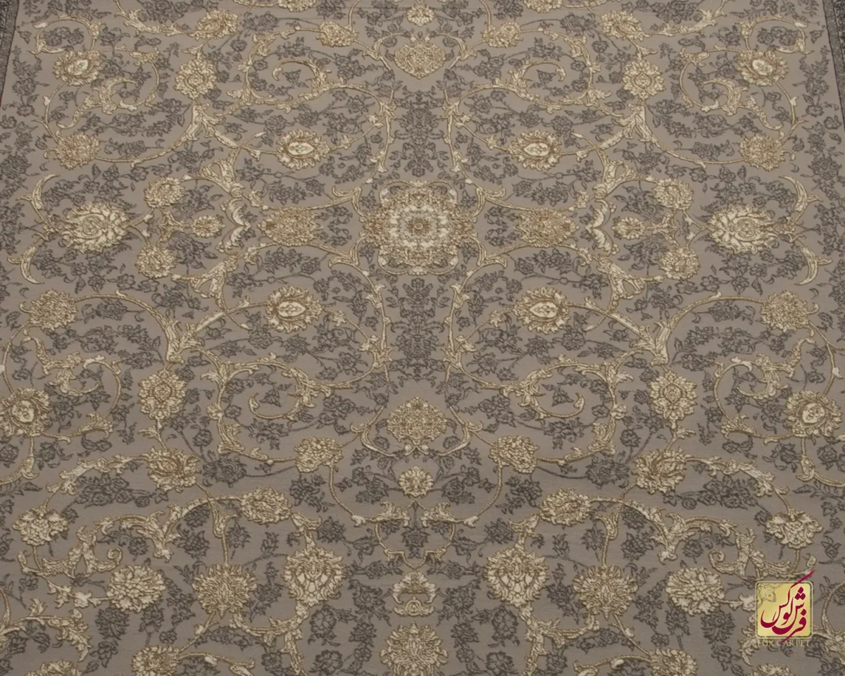 فرش کلاسیک فیروزه صدفی