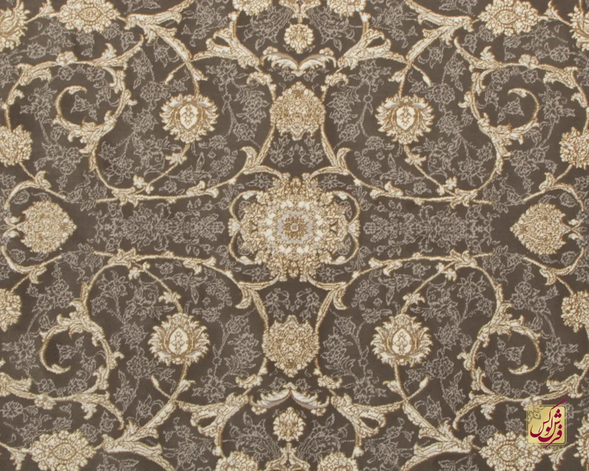 فرش کلاسیک فیروزه سیلور