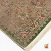 فرش وینتیج HR 186 نسکافه‌ای سبز