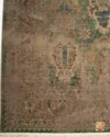 فرش وینتیج HR 186 نسکافه‌ای سبز