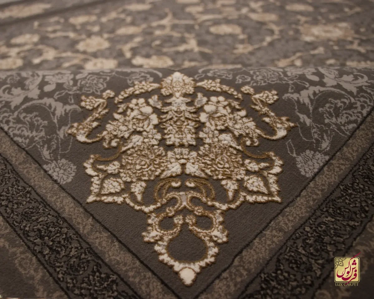 فرش کلاسیک فیروزه سیلور - تصویر 12