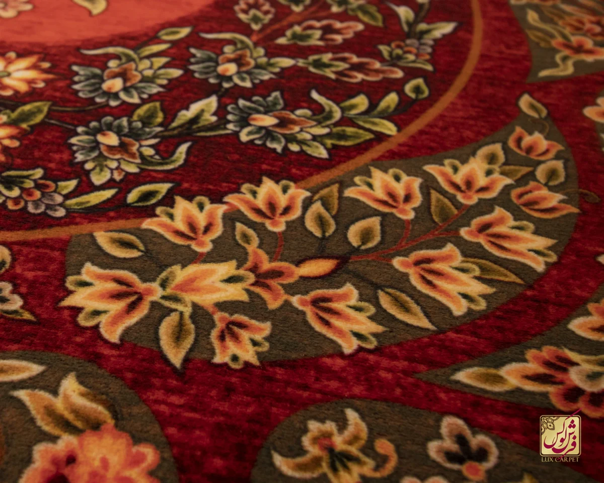 فرش ابریشم ماشینی 202733 لاکی