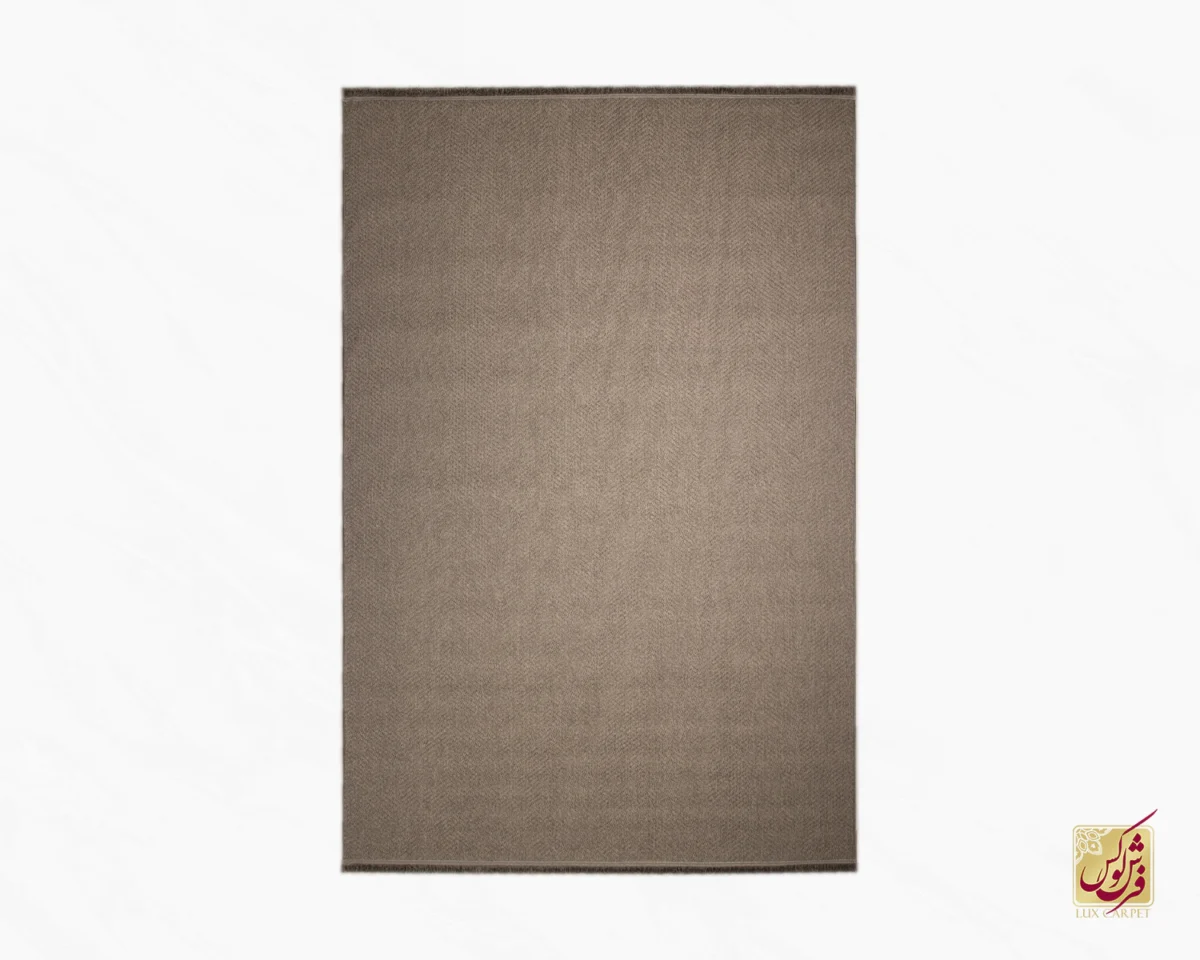 فرش مینیمال 3372 کرم تیره