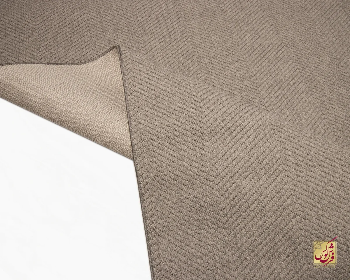 فرش مینیمال 3372 کرم تیره