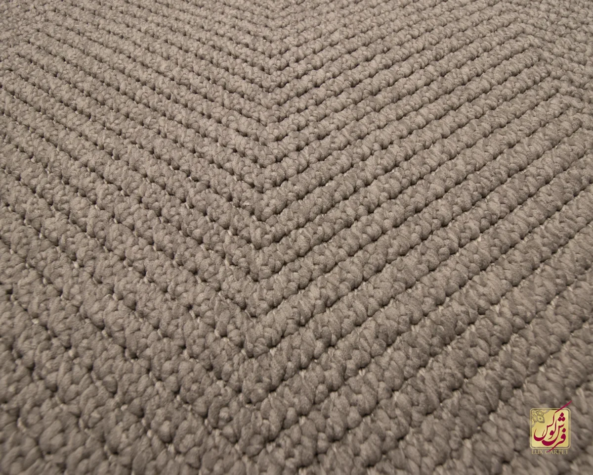 فرش مینیمال 3372 کرم تیره