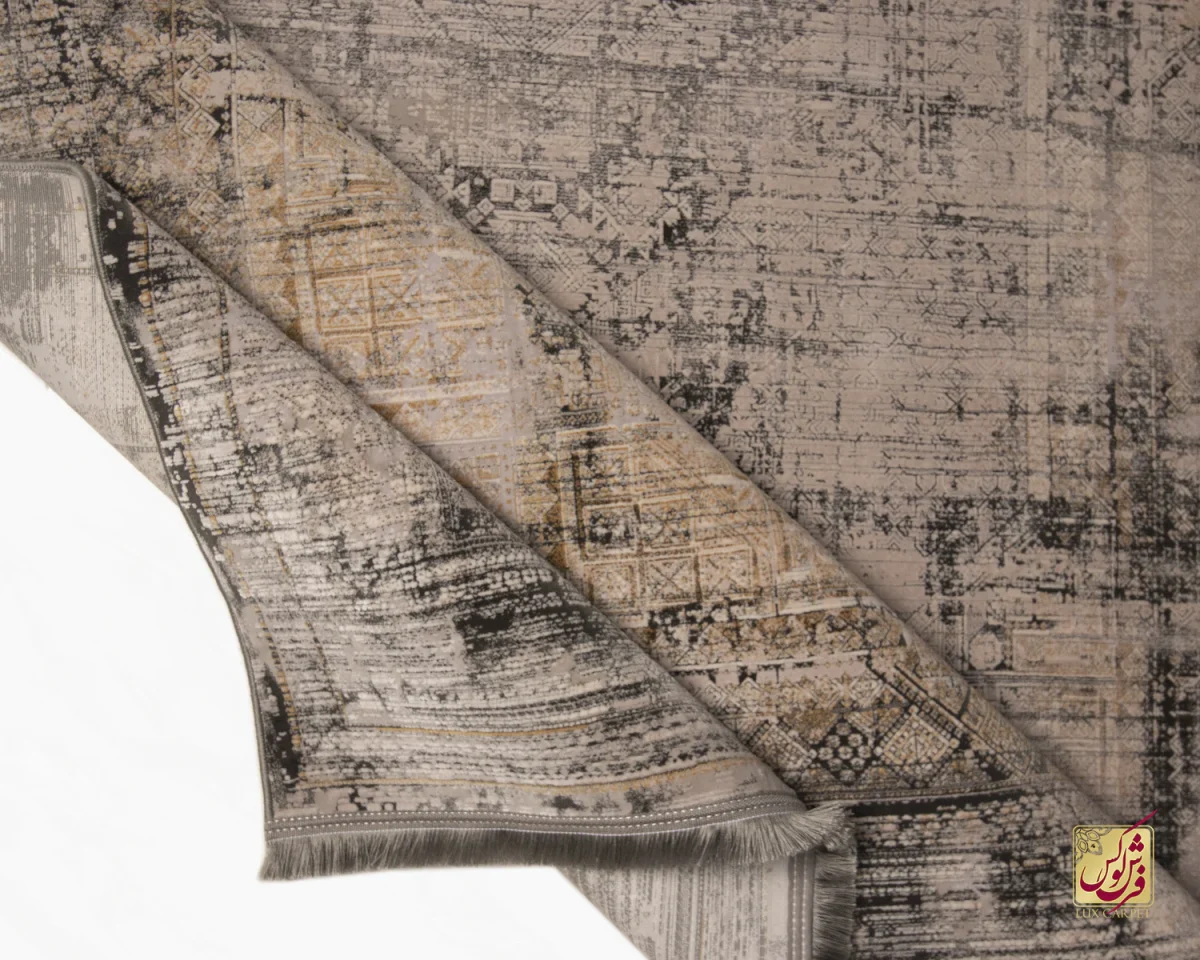 فرش وینتیج 414 طوسی آجری