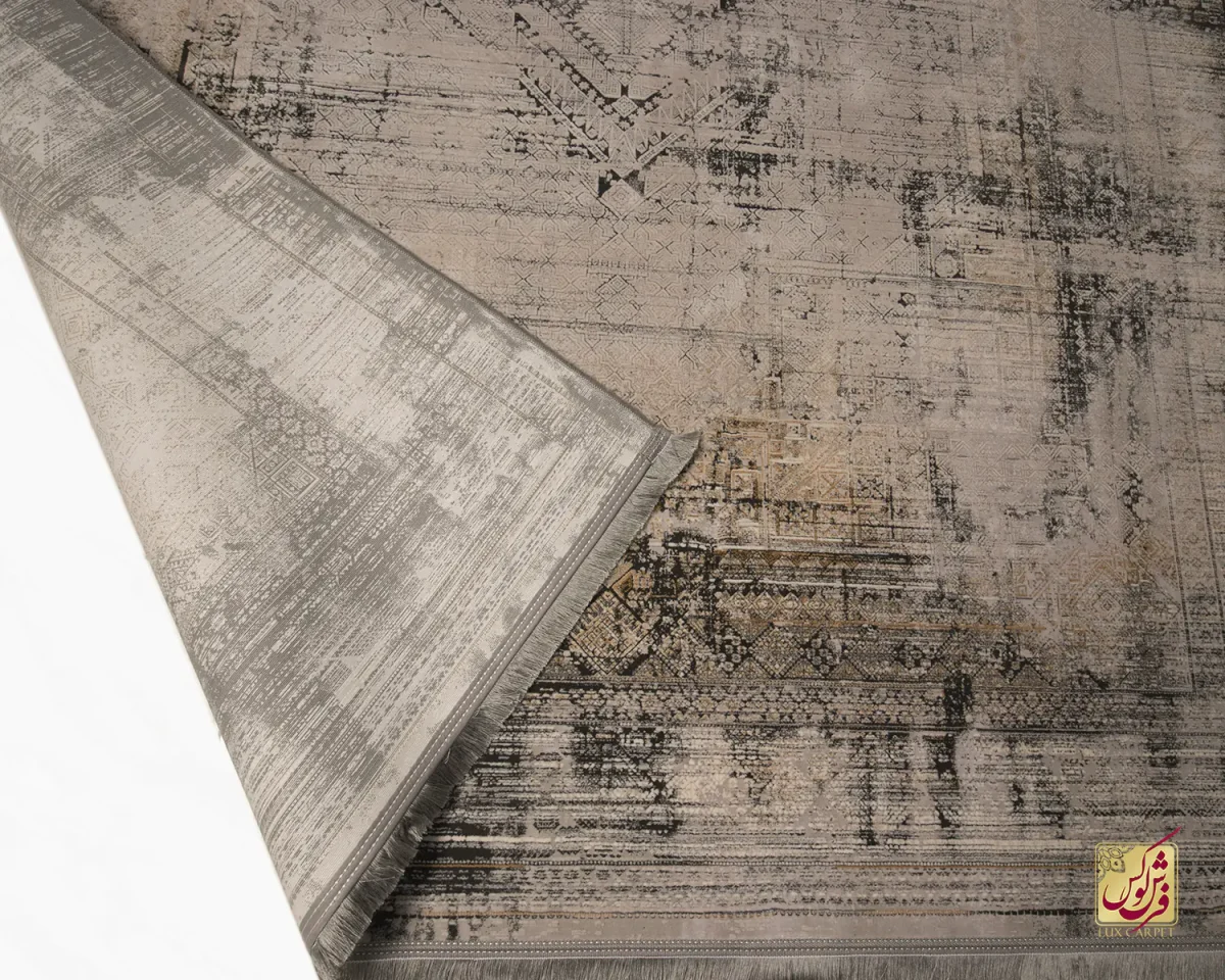 فرش وینتیج 414 طوسی آجری