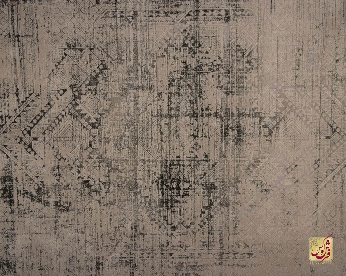 فرش وینتیج 414 طوسی آجری