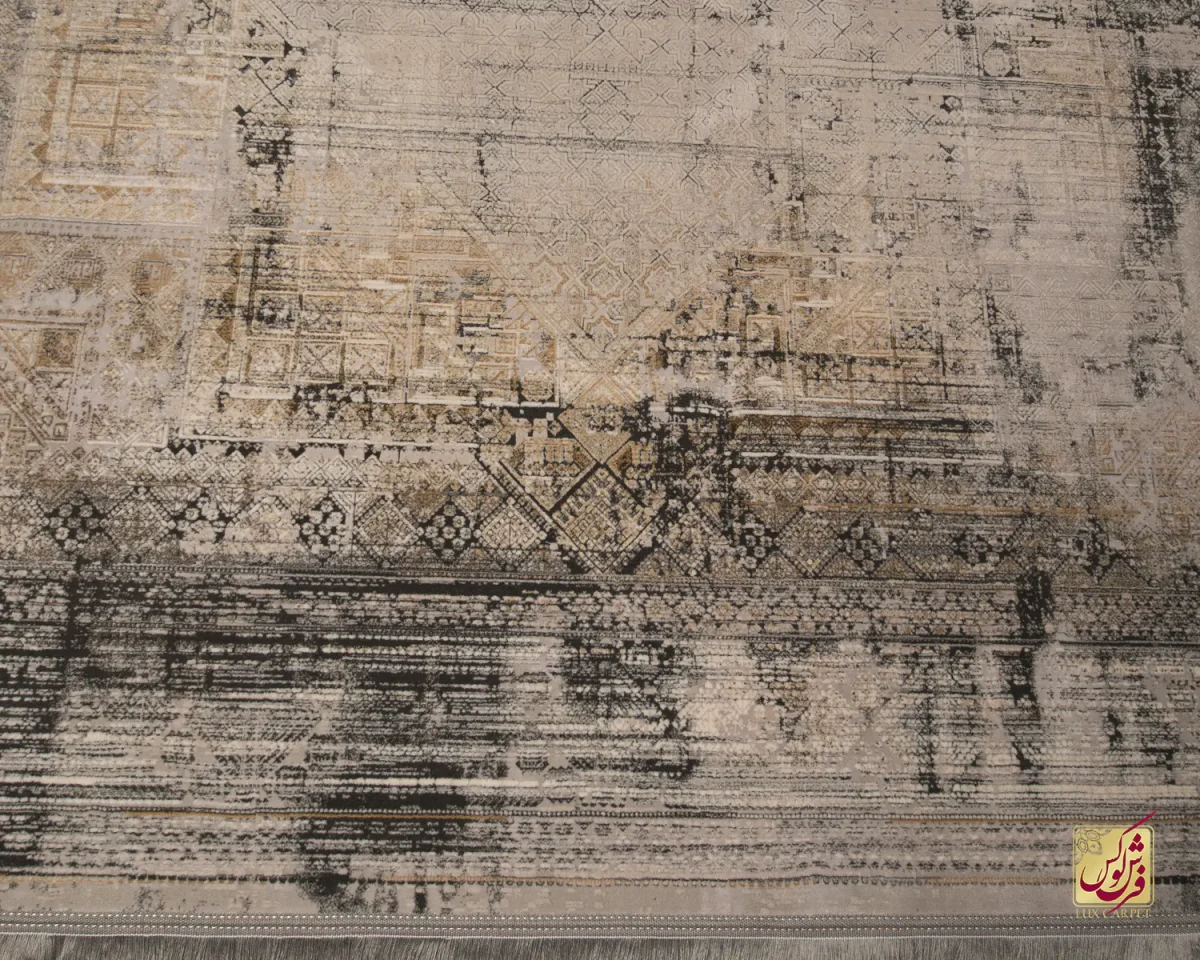 فرش وینتیج 414 طوسی آجری