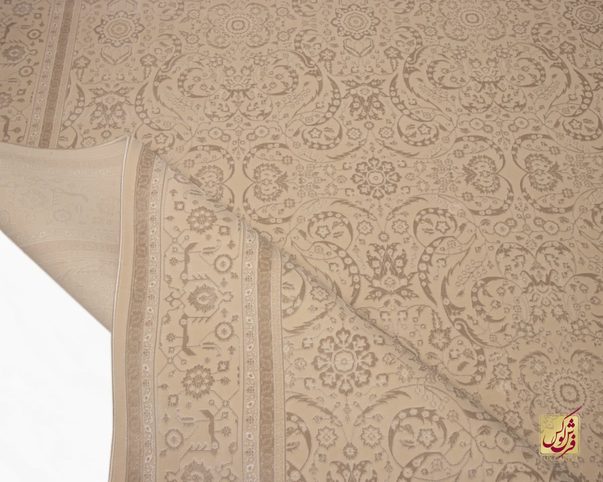 30340-1 فرش وینتیج 3040 نسکافهای کرم