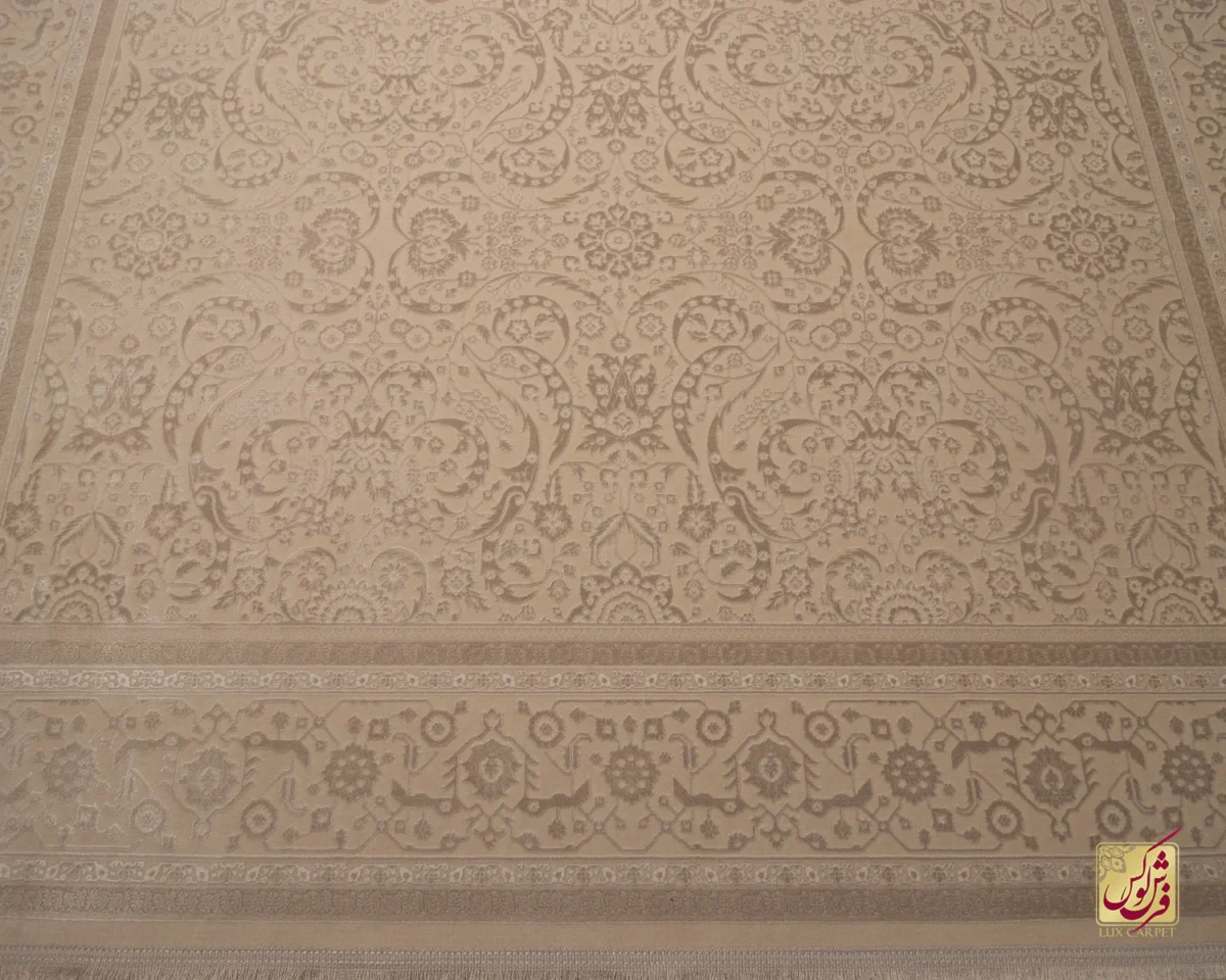فرش وینتیج 3040 نسکافه‌ای کرم