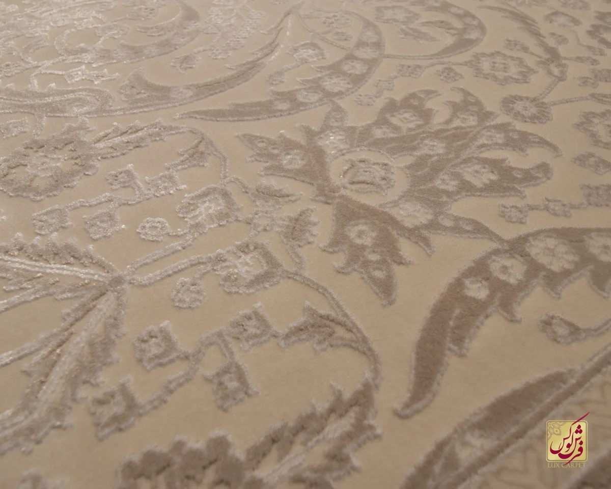 فرش وینتیج 3040 نسکافه‌ای کرم