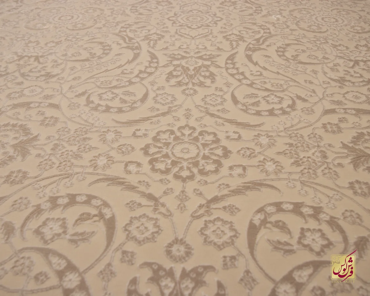 فرش وینتیج 3040 نسکافه‌ای کرم
