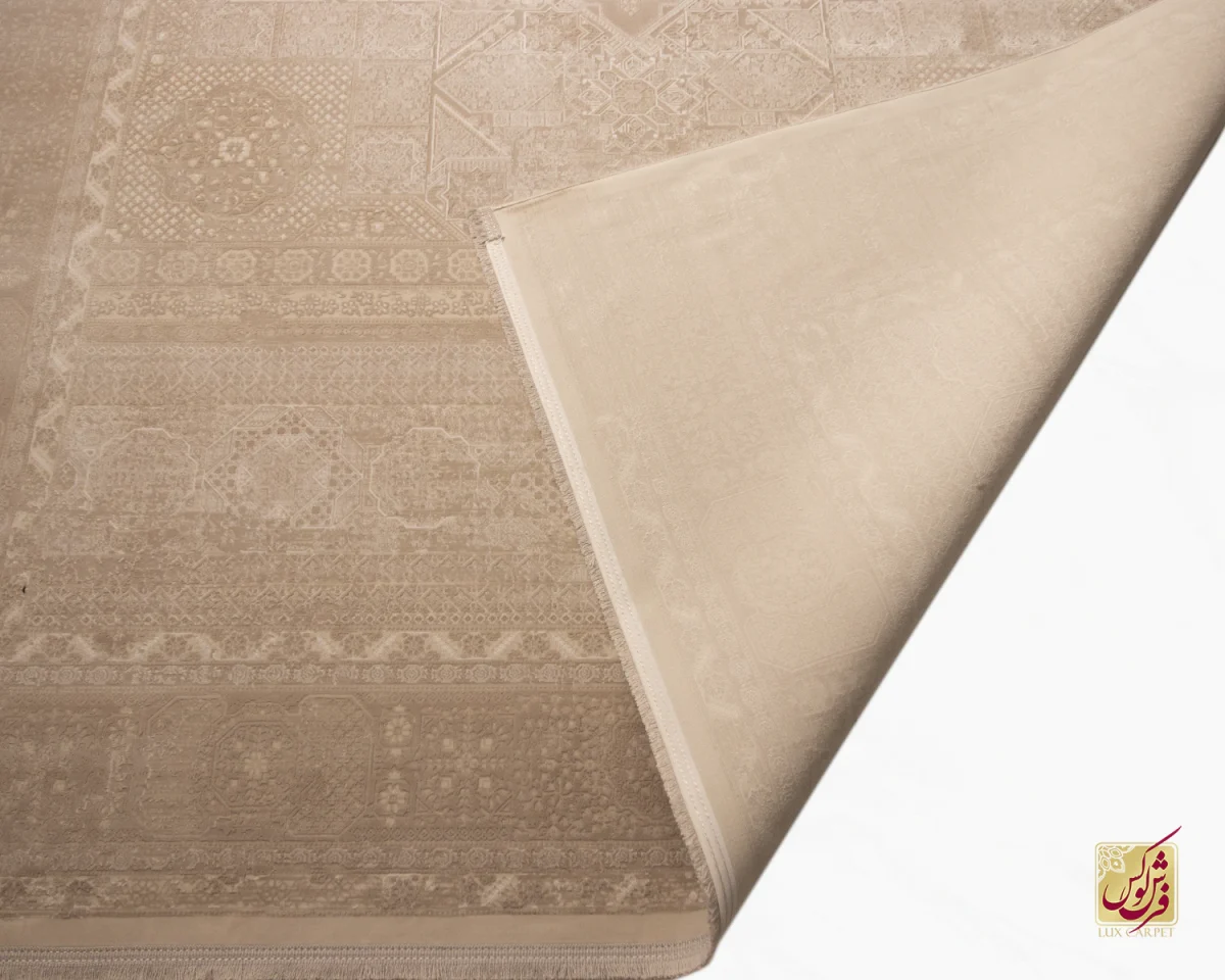 فرش وینتیج 3071 نسکافه‌ای کرم