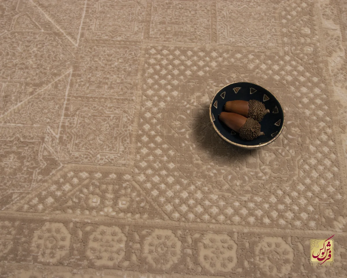 فرش وینتیج 3071 نسکافه‌ای کرم - تصویر 12