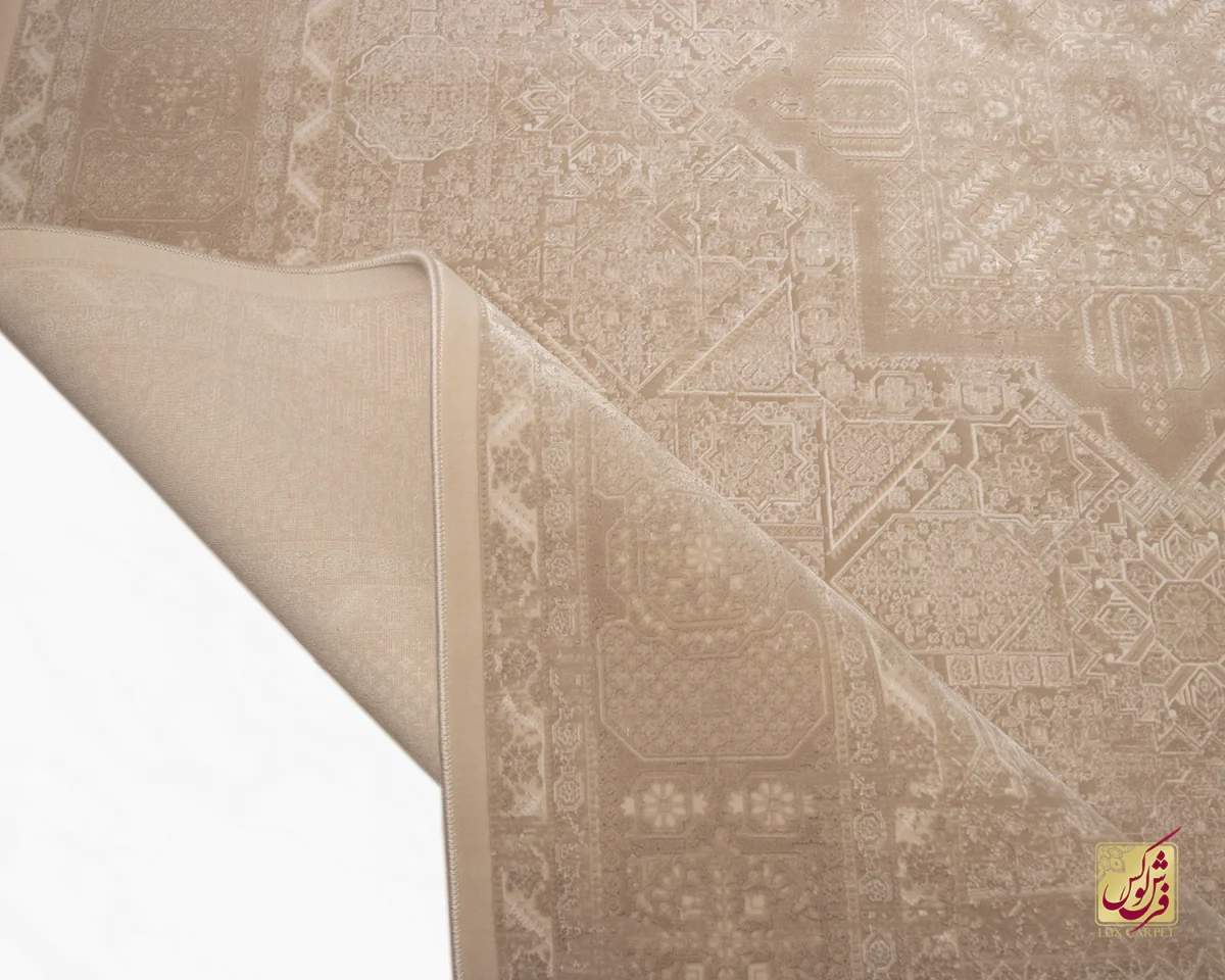 فرش وینتیج 3071 نسکافه‌ای کرم