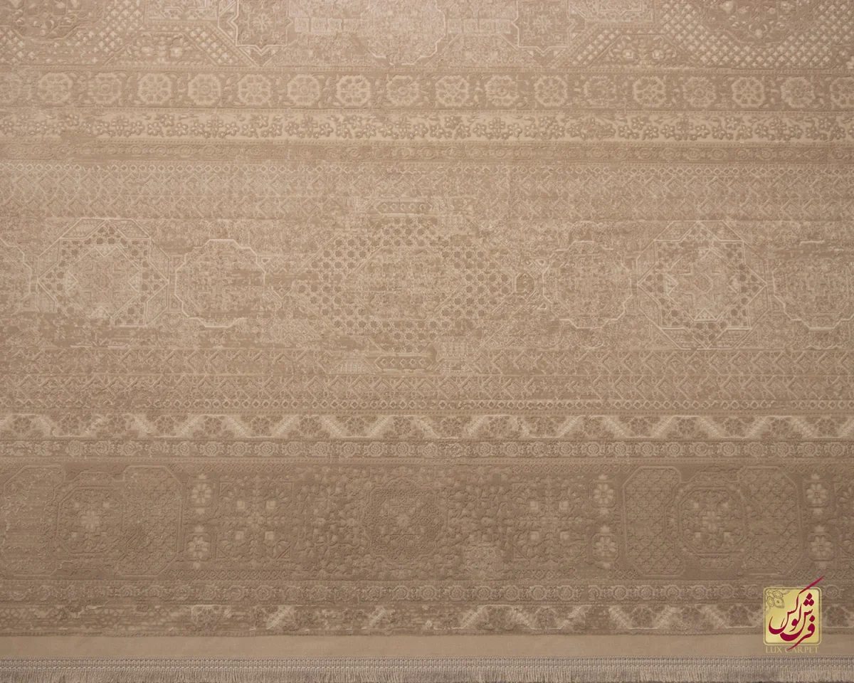فرش وینتیج 3071 نسکافه‌ای کرم