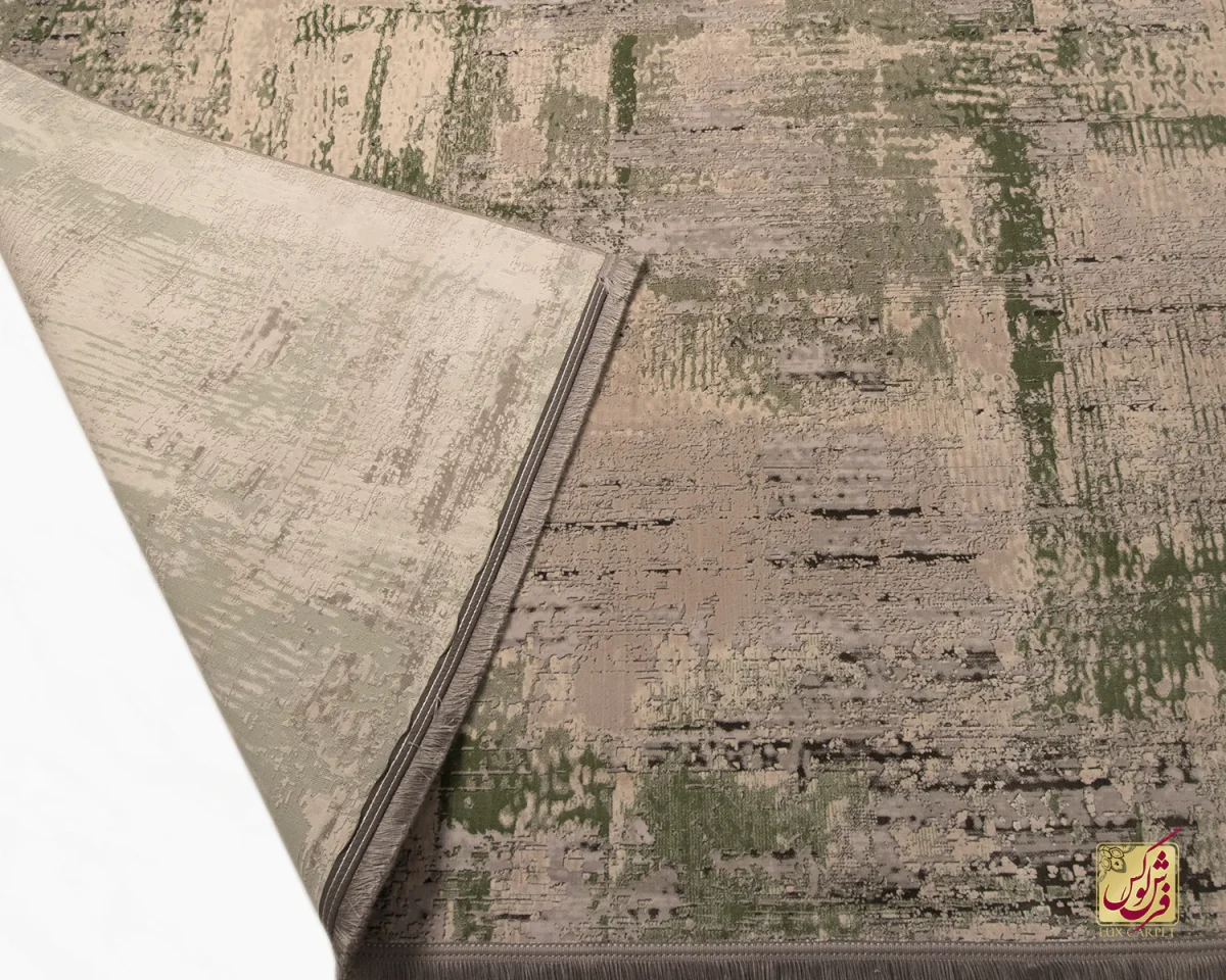 فرش وینتیج 445 طوسی سبز