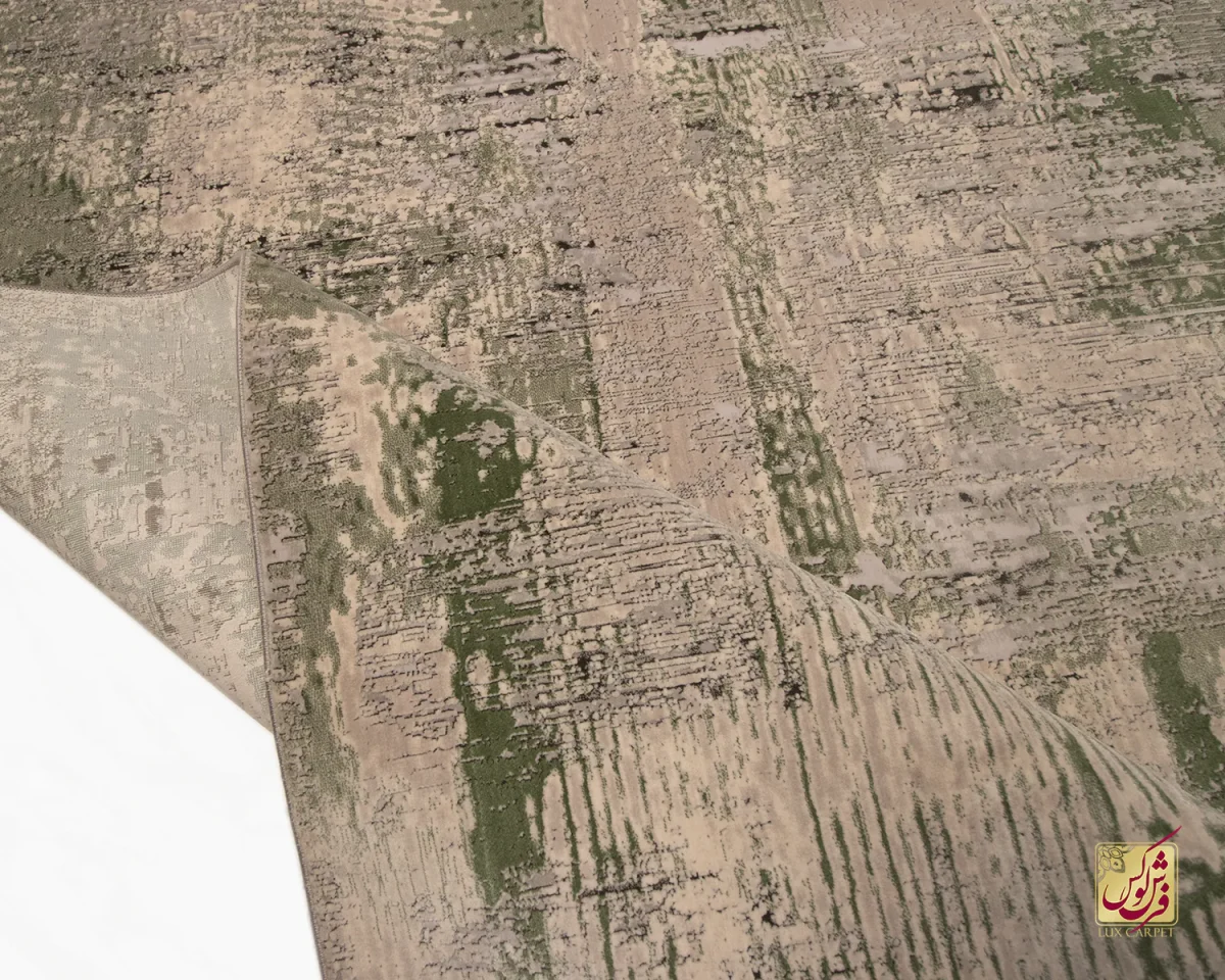 فرش وینتیج 445 طوسی سبز