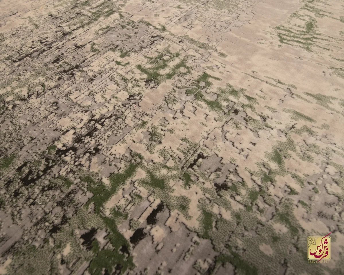 فرش وینتیج 445 طوسی سبز