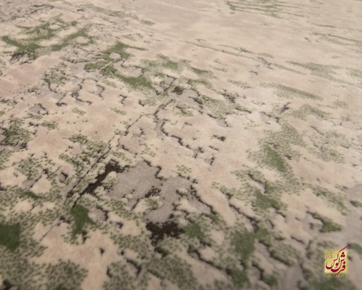 فرش وینتیج 445 طوسی سبز