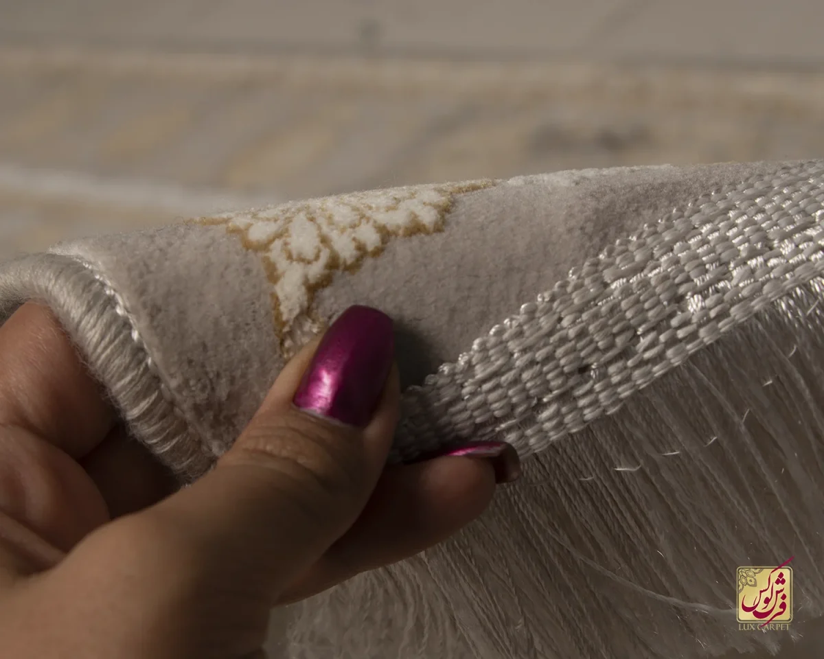 فرش وینتیج 731122 طوسی طلایی