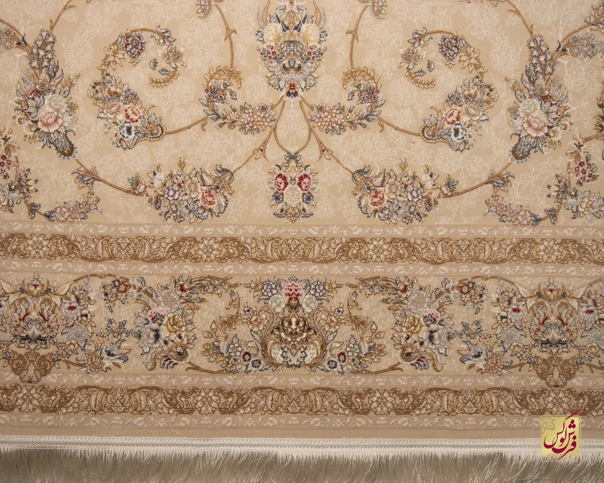 فرش کلاسیک C15107 کرم
