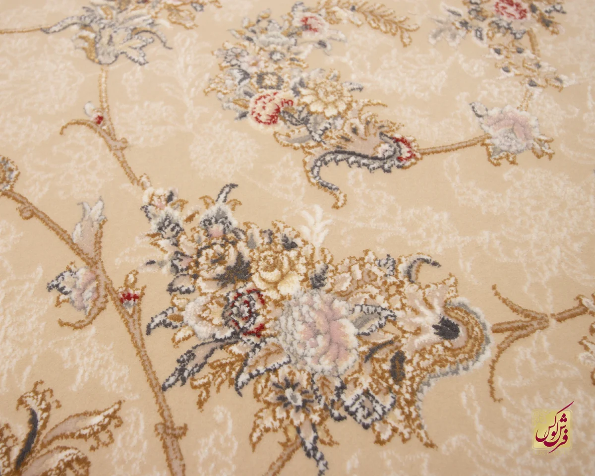 فرش کلاسیک C15107 کرم
