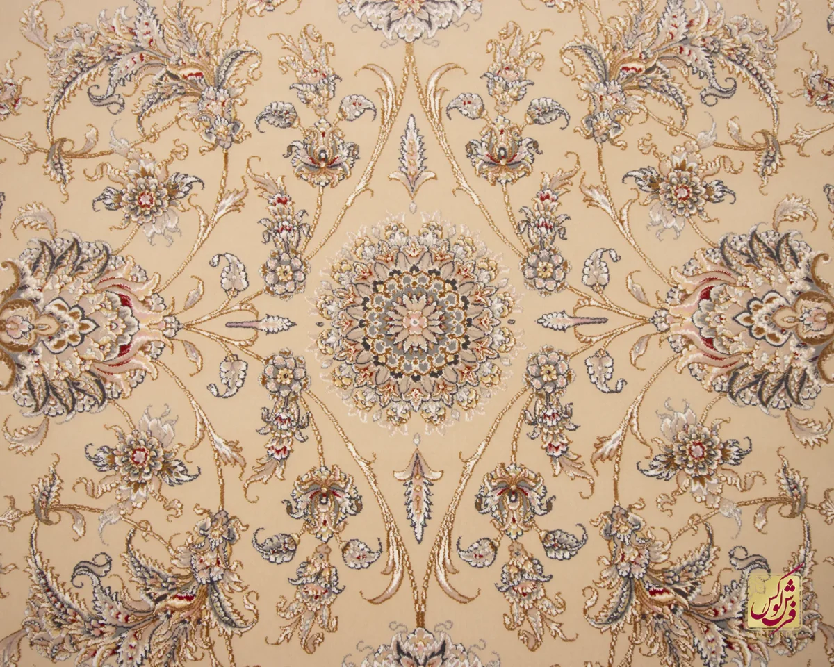 فرش کلاسیک C15113 کرم