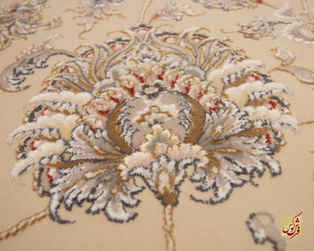 فرش کلاسیک C15113 کرم
